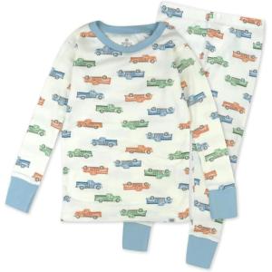 imageHonestBaby Classics 2Piece Pajamas Sleepwear Pjs 100 Organic Cotton for Baby Toddler KidsFarm Fleet