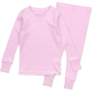 imageHonestBaby Classics 2Piece Pajamas Sleepwear Pjs 100 Organic Cotton for Baby Toddler KidsLilac