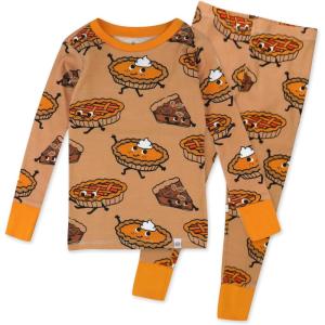 imageHonestBaby Classics 2Piece Pajamas Sleepwear Pjs 100 Organic Cotton for Baby Toddler KidsPie Party