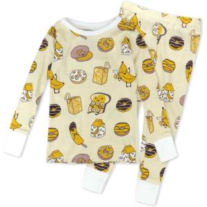 imageHonestBaby babyboys 2piece Pajamas Sleepwear Pjs 100 Organic Cotton for Baby Toddler Kids BoySweet Banana