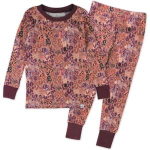 imageHonestBaby babygirls 2piece Pajamas Sleepwear Pjs 100 Organic Cotton for Baby Toddler Kids GirlDreamy Jaguar