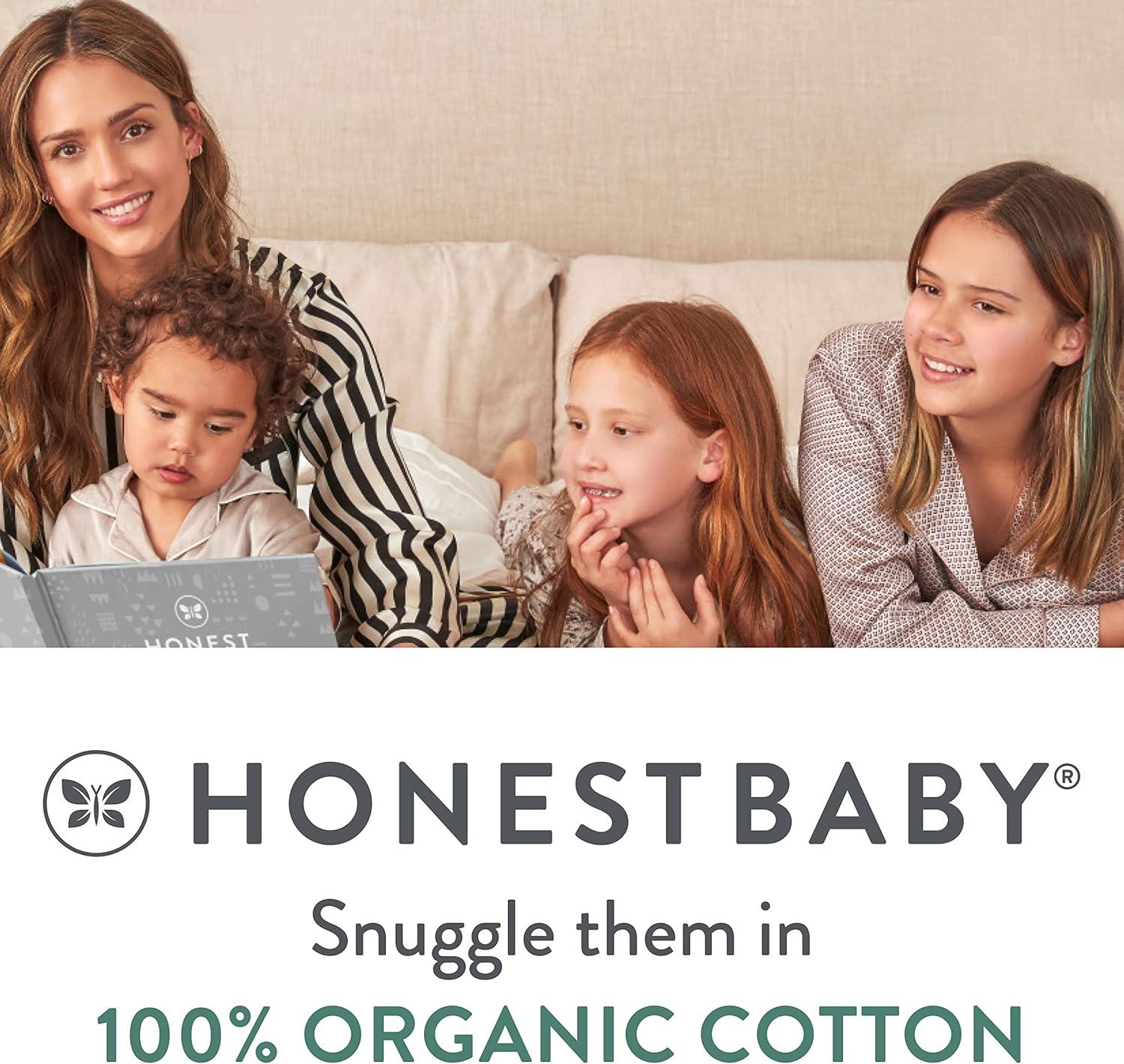 imageHonestBaby Classics Sleep ampamp Play Footed Onepiece Pajama Sleeper 100 Organic CottonBold Stripe Moss