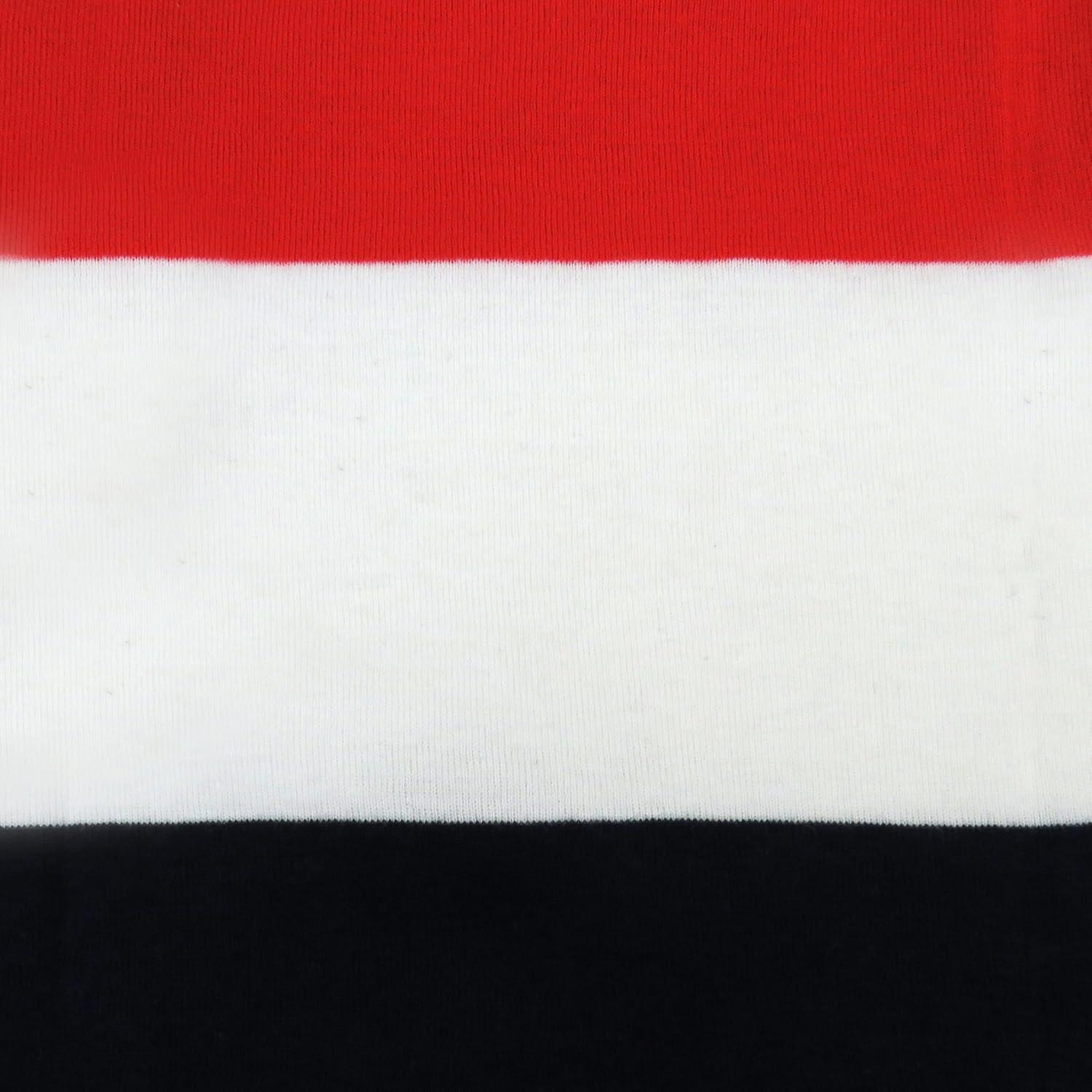 imageHonestBaby Classics Sleep ampamp Play Footed Onepiece Pajama Sleeper 100 Organic CottonBold Stripe Red White Blu