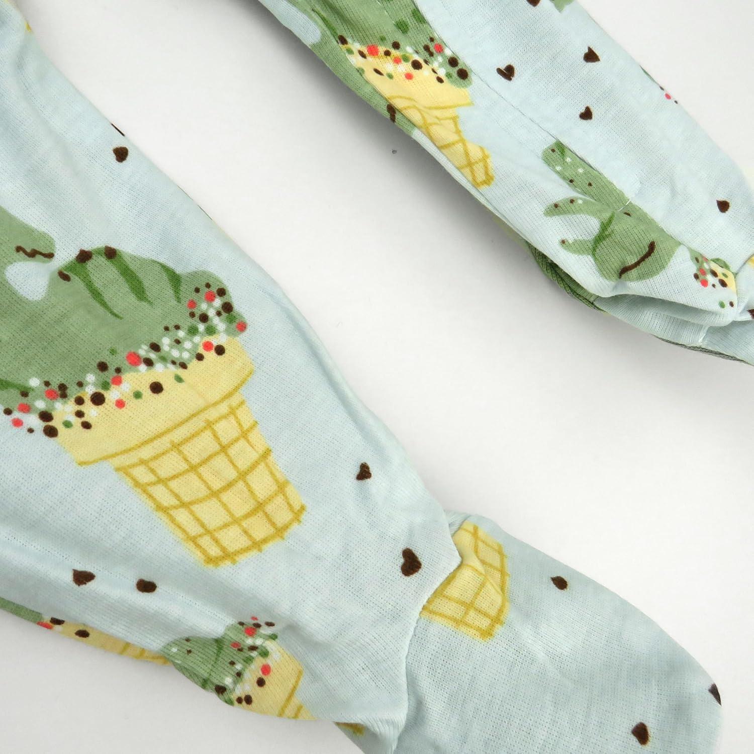 imageHonestBaby Classics Sleep ampamp Play Footed Onepiece Pajama Sleeper 100 Organic CottonDino Delight