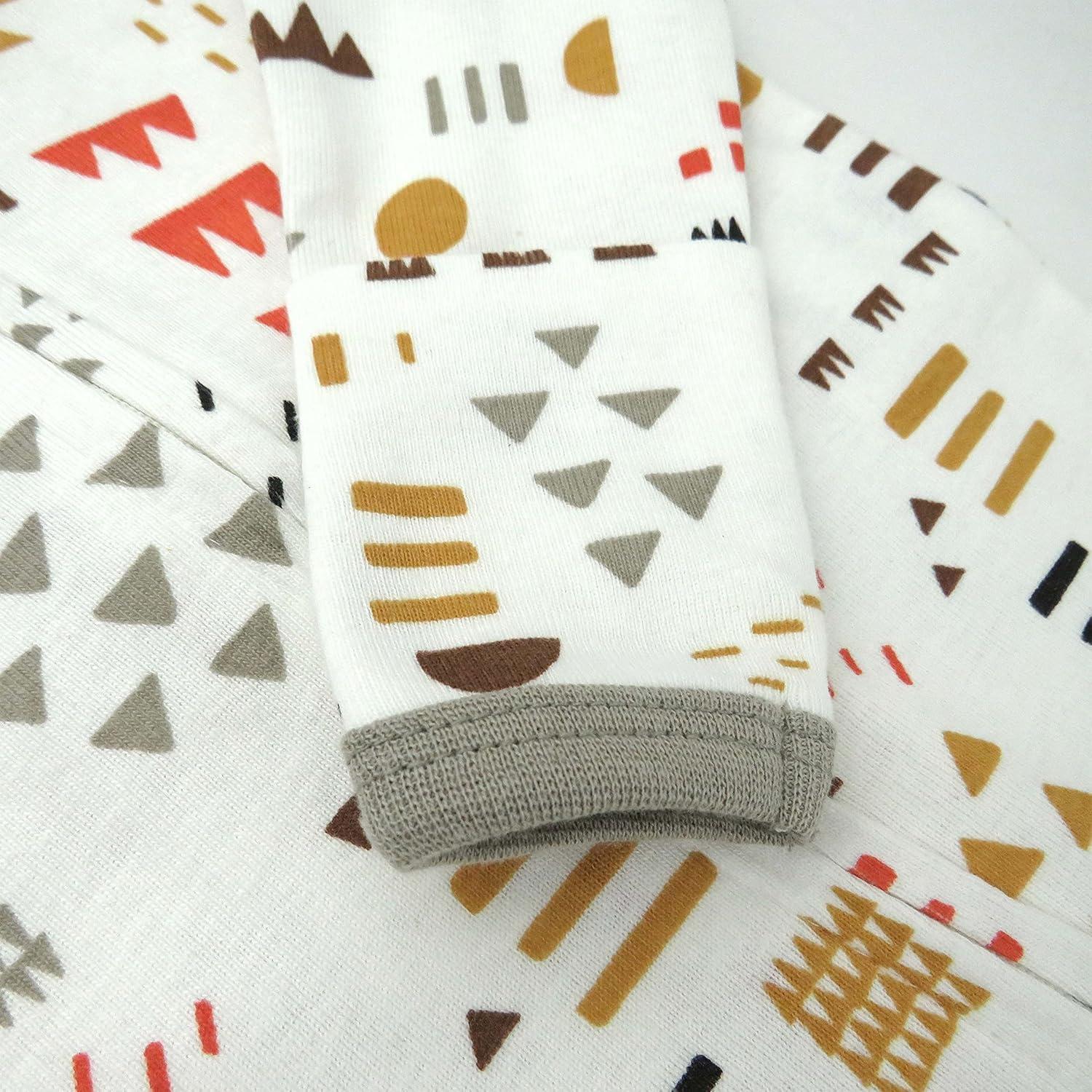 imageHonestBaby Classics Sleep ampamp Play Footed Onepiece Pajama Sleeper 100 Organic CottonMulti Colored Pattern Play