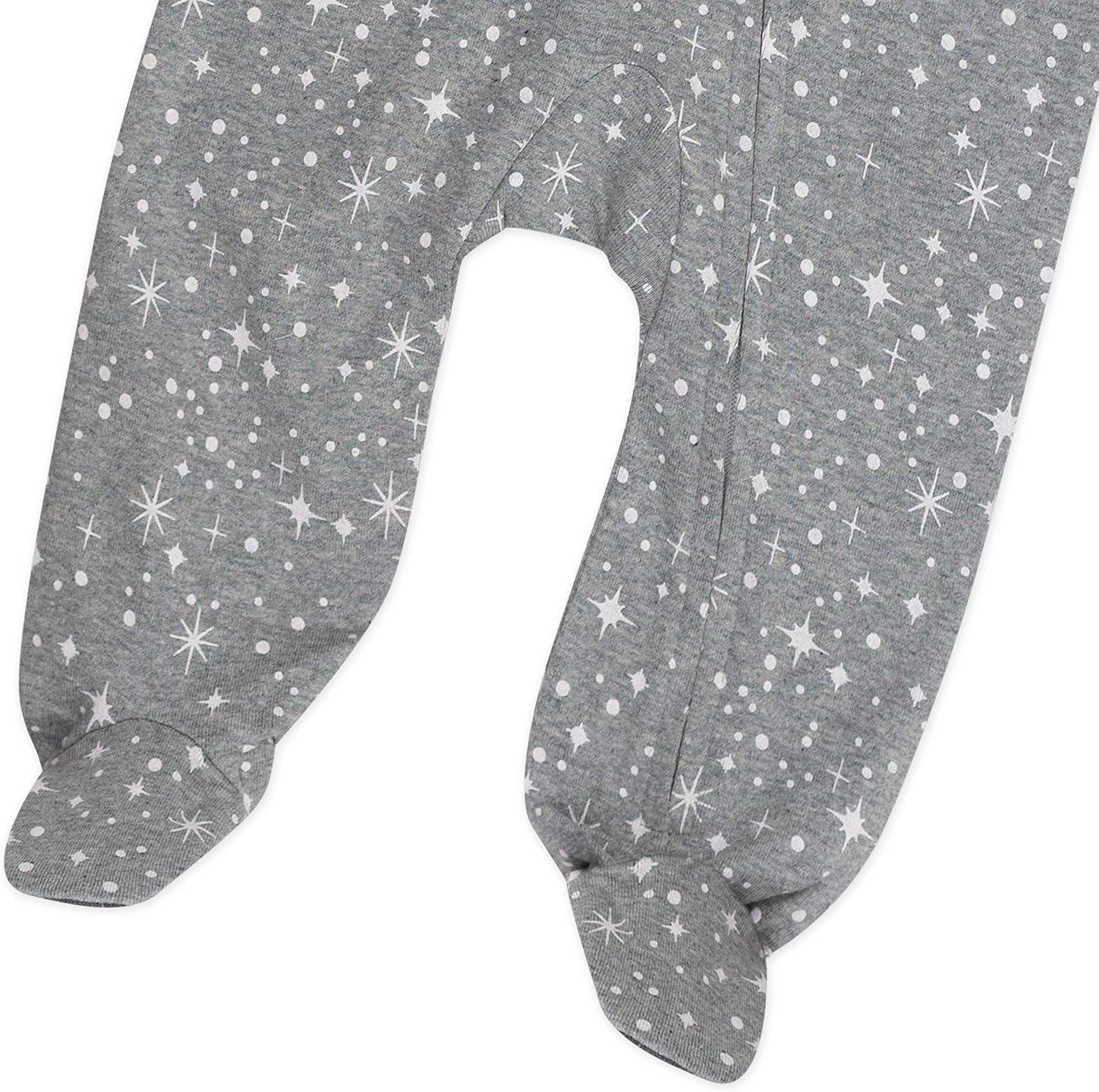 imageHonestBaby Classics Sleep ampamp Play Footed Onepiece Pajama Sleeper 100 Organic CottonTwinkle Star