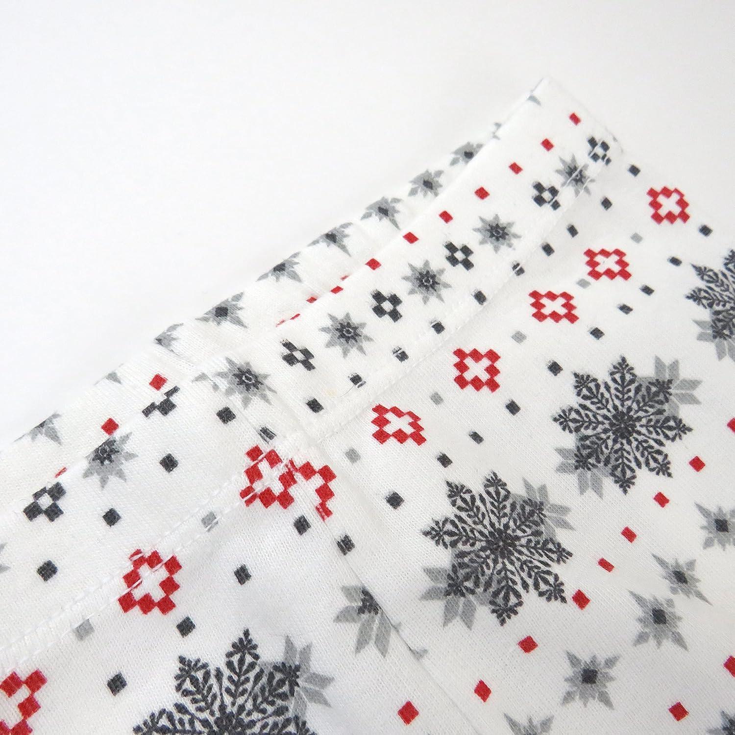 imageHonestBaby Holiday 2Piece Pajamas Sleepwear PJs 100 Organic Cotton for Baby Toddler KidsFair Isle Holiday Ivory