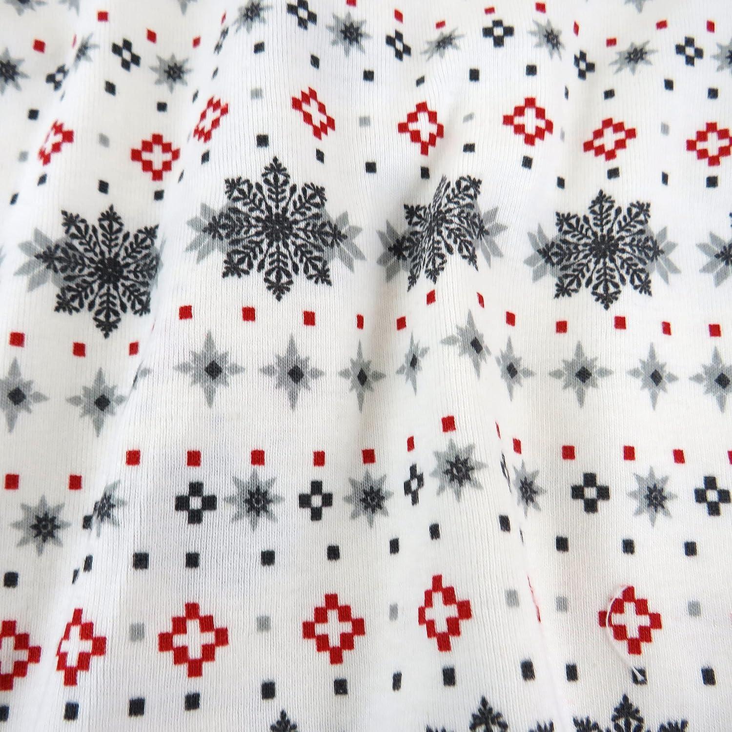 imageHonestBaby Holiday 2Piece Pajamas Sleepwear PJs 100 Organic Cotton for Baby Toddler KidsFair Isle Holiday Ivory