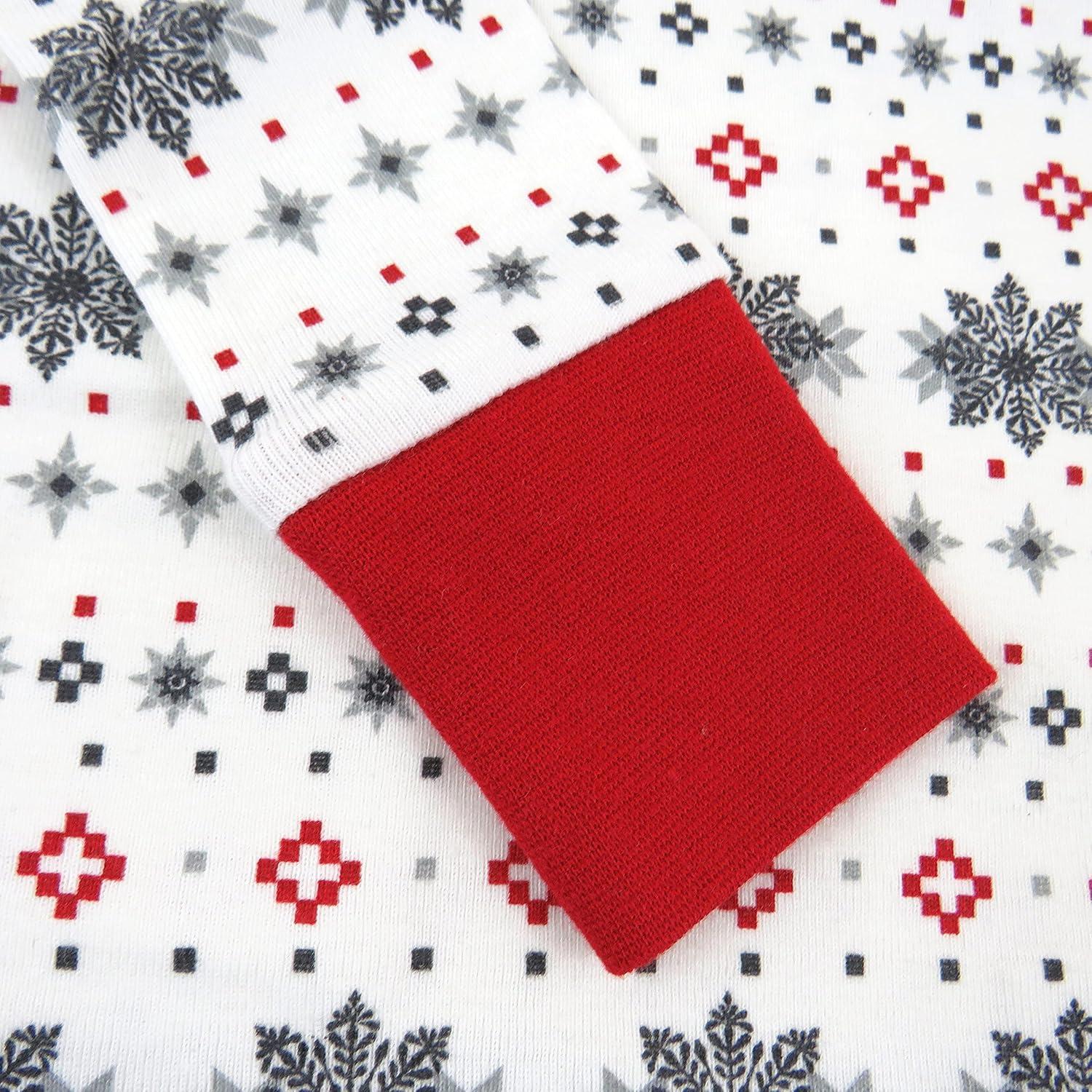 imageHonestBaby Holiday 2Piece Pajamas Sleepwear PJs 100 Organic Cotton for Baby Toddler KidsFair Isle Holiday Ivory