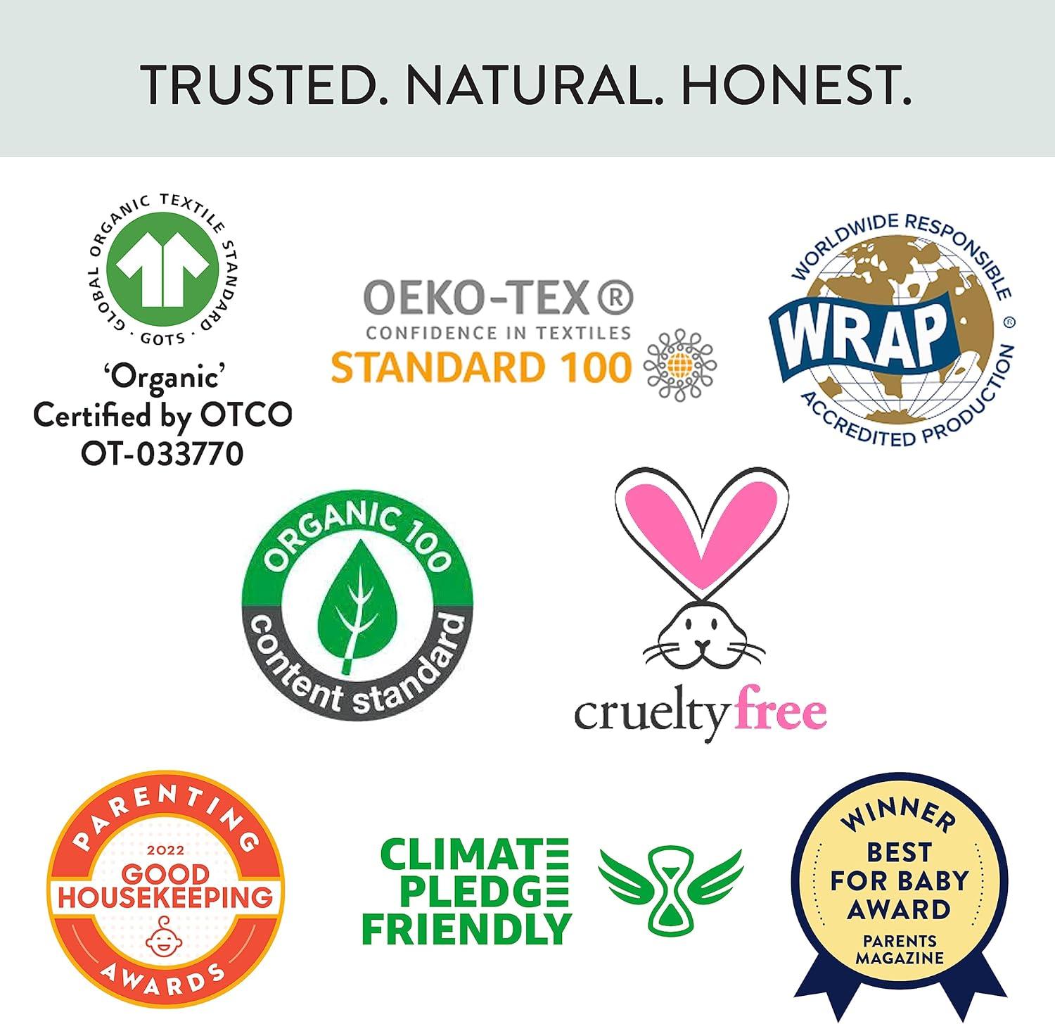 imageHonestBaby Holiday 2Piece Pajamas Sleepwear PJs 100 Organic Cotton for Baby Toddler KidsSki Trip