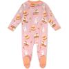 imageHonestBaby Classics Sleep ampamp Play Footed Onepiece Pajama Sleeper 100 Organic CottonBunnylicious