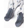 imageHonestBaby Classics Sleep ampamp Play Footed Onepiece Pajama Sleeper 100 Organic CottonDashes Gray Heather