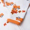 imageHonestBaby Classics Sleep ampamp Play Footed Onepiece Pajama Sleeper 100 Organic CottonPumpkin Picking