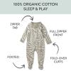 imageHonestBaby Classics Sleep ampamp Play Footed Onepiece Pajama Sleeper 100 Organic CottonZanzibar Zebra