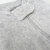 imageHonestBaby unisexbaby Velour Sleep ampamp Play Footed Onepiece Pajama Sleeper 100 Organic CottonLight Gray Heather