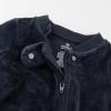 imageHonestBaby unisexbaby Velour Sleep ampamp Play Footed Onepiece Pajama Sleeper 100 Organic CottonNavy