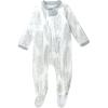 imageHonestBaby Classics Sleep ampamp Play Footed Onepiece Pajama Sleeper 100 Organic CottonJumbo Leaf Sage Sage