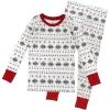 imageHonestBaby Holiday 2Piece Pajamas Sleepwear PJs 100 Organic Cotton for Baby Toddler KidsFair Isle Holiday Ivory