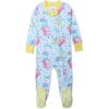 imageHonestBaby NonSlip Footed Pajamas OnePiece Sleeper ZipFront Pjs 100 Organic Cotton for Baby GirlsCutie Loops