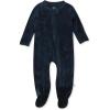 imageHonestBaby unisexbaby Velour Sleep ampamp Play Footed Onepiece Pajama Sleeper 100 Organic CottonNavy