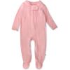 imageHonestBaby unisexbaby Velour Sleep ampamp Play Footed Onepiece Pajama Sleeper 100 Organic CottonPink