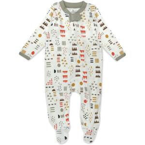 imageHonestBaby Classics Sleep ampamp Play Footed Onepiece Pajama Sleeper 100 Organic CottonMulti Colored Pattern Play