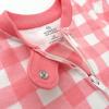 imageHonestBaby Sleep ampamp Play Footed OnePiece Pajama Sleeper 100 Organic Cotton Baby GirlsStrawberry Ice Buffalo Check
