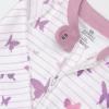 imageHonestBaby Sleep and Play Footed Pajamas OnePiece Sleeper Jumpsuit ZipFront PJs 100 Organic Cotton for Baby Girls2pack Butterfly
