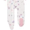 imageHonestBaby Sleep and Play Footed Pajamas OnePiece Sleeper Jumpsuit ZipFront PJs 100 Organic Cotton for Baby Girls2pack Butterfly