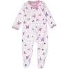 imageHonestBaby Sleep and Play Footed Pajamas OnePiece Sleeper Jumpsuit ZipFront PJs 100 Organic Cotton for Baby Girls2pack Butterfly