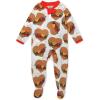 imageHonestBaby Sleep ampamp Play Footed OnePiece Pajama Sleeper 100 Organic Cotton Baby GirlsLove at First Bite