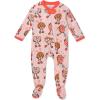 imageHonestBaby Sleep ampamp Play Footed OnePiece Pajama Sleeper 100 Organic Cotton Baby GirlsWheelie Sweeties