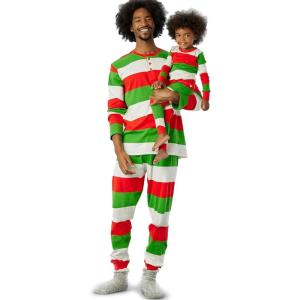imageHonestBaby Family Matching Holiday Pajamas 100 Organic Cotton for Men Women Kids Toddlers Baby Boys Girls Unisex PetsBold Holiday