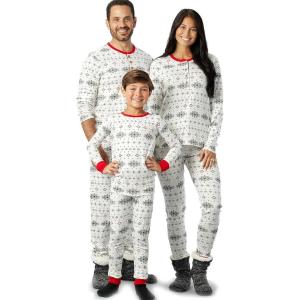 imageHonestBaby Family Matching Holiday Pajamas 100 Organic Cotton for Men Women Kids Toddlers Baby Boys Girls Unisex PetsJumbo Fair Isle