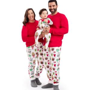 imageHonestBaby Family Matching Holiday Pajamas 100 Organic Cotton for Men Women Kids Toddlers Baby Boys Girls Unisex PetsSnow Shakes
