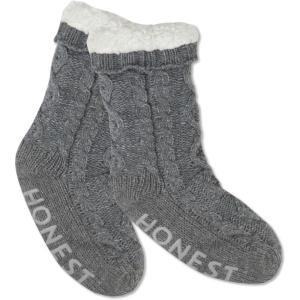 imageHonestBaby Multipack Cozy Socks Sustainably Made for Infant Baby Toddler Kids Boys Girls Unisex Men and WomenMarled Heather Gray