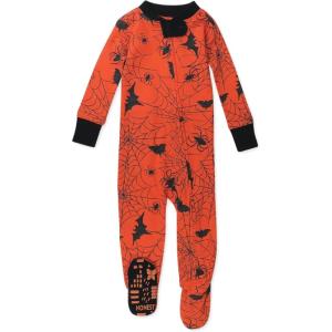 imageHonestBaby unisexbaby Celebration Nonslip Footed Pajamas Onepiece Sleeper Zipfront Pjs 100 Organic CottonBatty