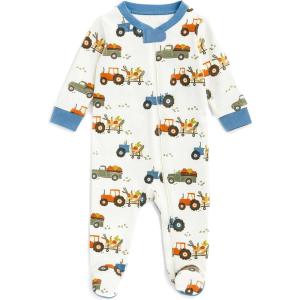 image:imageHonestBaby Baby Boys Sleep amp Play Footed Onepiece Pajama Sleeper 100 Organic Cotton Baby BoysFarmers Market