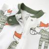 image:imageHonestBaby unisexbaby Holiday Sleep amp Play Footed Onepiece Pajama Sleeper 100 Organic CottonFoxy Green