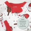 image:imageHonestBaby unisexbaby Holiday Sleep amp Play Footed Onepiece Pajama Sleeper 100 Organic CottonOoey Gooey Christmas