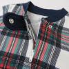 image:imageHonestBaby unisexbaby Holiday Sleep amp Play Footed Onepiece Pajama Sleeper 100 Organic CottonRed Tartan