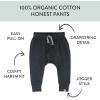 image:imageMultipack Honest Pants Joggers Pull on 100 Organic Cotton for Infant Baby and Toddler Boys Girls UnisexGrey Scotty Dog