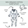image:imageHonestBaby Baby Boys Sleep amp Play Footed Onepiece Pajama Sleeper 100 Organic Cotton Baby BoysCrabs