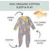 image:imageHonestBaby Baby Boys Sleep amp Play Footed Onepiece Pajama Sleeper 100 Organic Cotton Baby BoysLionfish