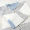 image:imageHonestBaby Baby Boys Sleep amp Play Footed Onepiece Pajama Sleeper 100 Organic Cotton Baby BoysRugby Stripe Light Heather Gray