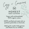 image:imageHonestBaby Baby Boys Sleep amp Play Footed Onepiece Pajama Sleeper 100 Organic Cotton Baby BoysRugby Stripe Light Heather Gray