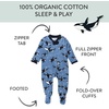 image:imageHonestBaby Baby Boys Sleep amp Play Footed Onepiece Pajama Sleeper 100 Organic Cotton Baby BoysWhales