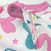 image:imageHonestBaby Baby Sleep and Play Footed Pajamas Onepiece Sleeper Jumpsuit Zipfront Pjs Organic Cotton for Baby Girls UnisexBirthday Bash Pinks