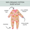 image:imageHonestBaby Baby Sleep and Play Footed Pajamas Onepiece Sleeper Jumpsuit Zipfront Pjs Organic Cotton for Baby Girls UnisexBreakfast Bonanza