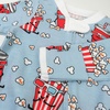image:imageHonestBaby Baby Sleep and Play Footed Pajamas Onepiece Sleeper Jumpsuit Zipfront Pjs Organic Cotton for Baby Girls UnisexCinema Snacks